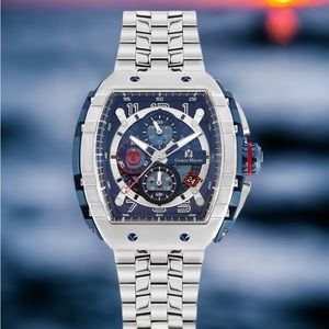 MAESTRO Men’s Watch Chronograph has a gentle curved face. the watch is fancy